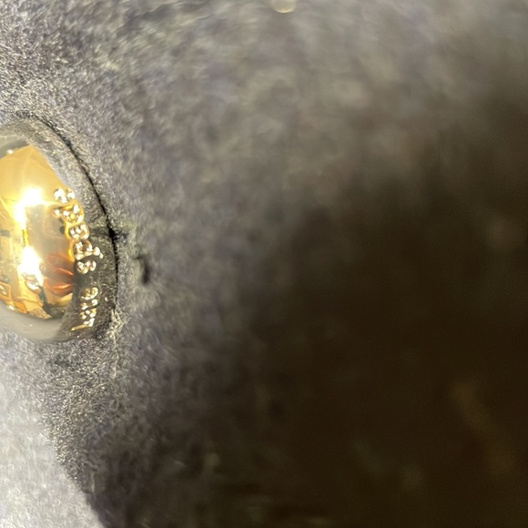 kate spade Wool Blend Coat with Faux Shearling Collar and Trim - Picture 6 of 17